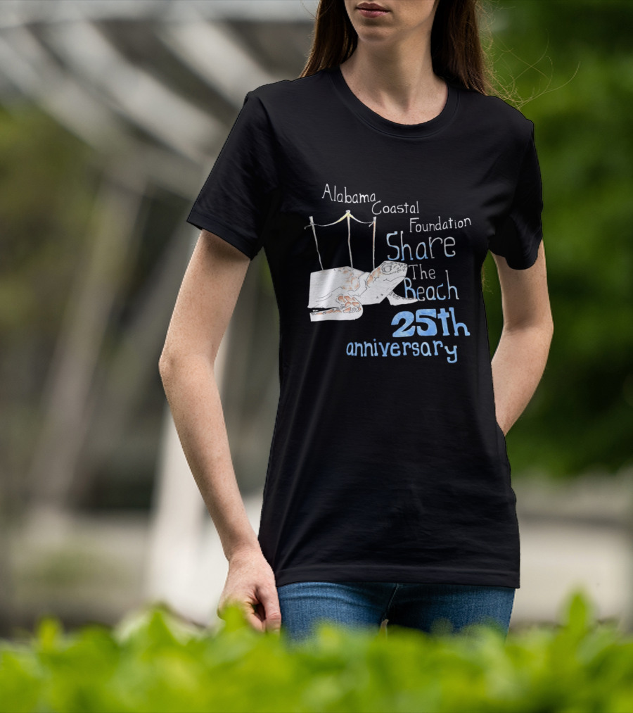 Alabama Coastal Foundation Share The Beach 25th Anniversary T-Shirt