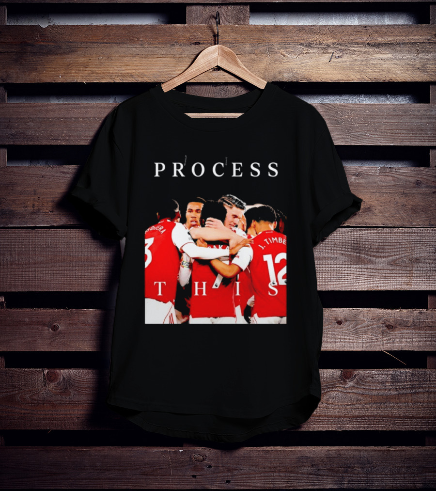 Arsenal FC Process This Team Celebration T-Shirt