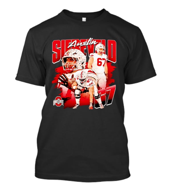 Austin Siereveld 67 Ohio State Buckeyes Football Player T-Shirt