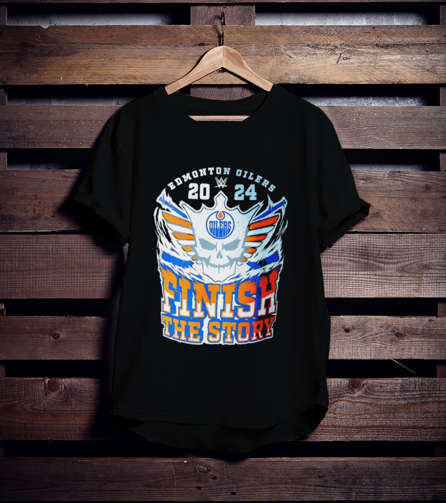 Edmonton Oilers Cody Rhodes Finish The Story 2024 T-Shirt