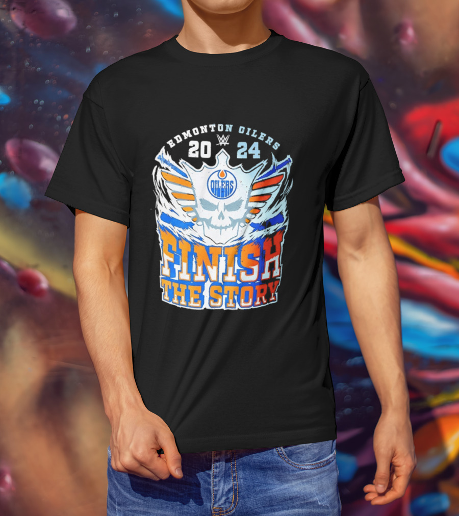 Edmonton Oilers Cody Rhodes Finish The Story 2024 T-Shirt