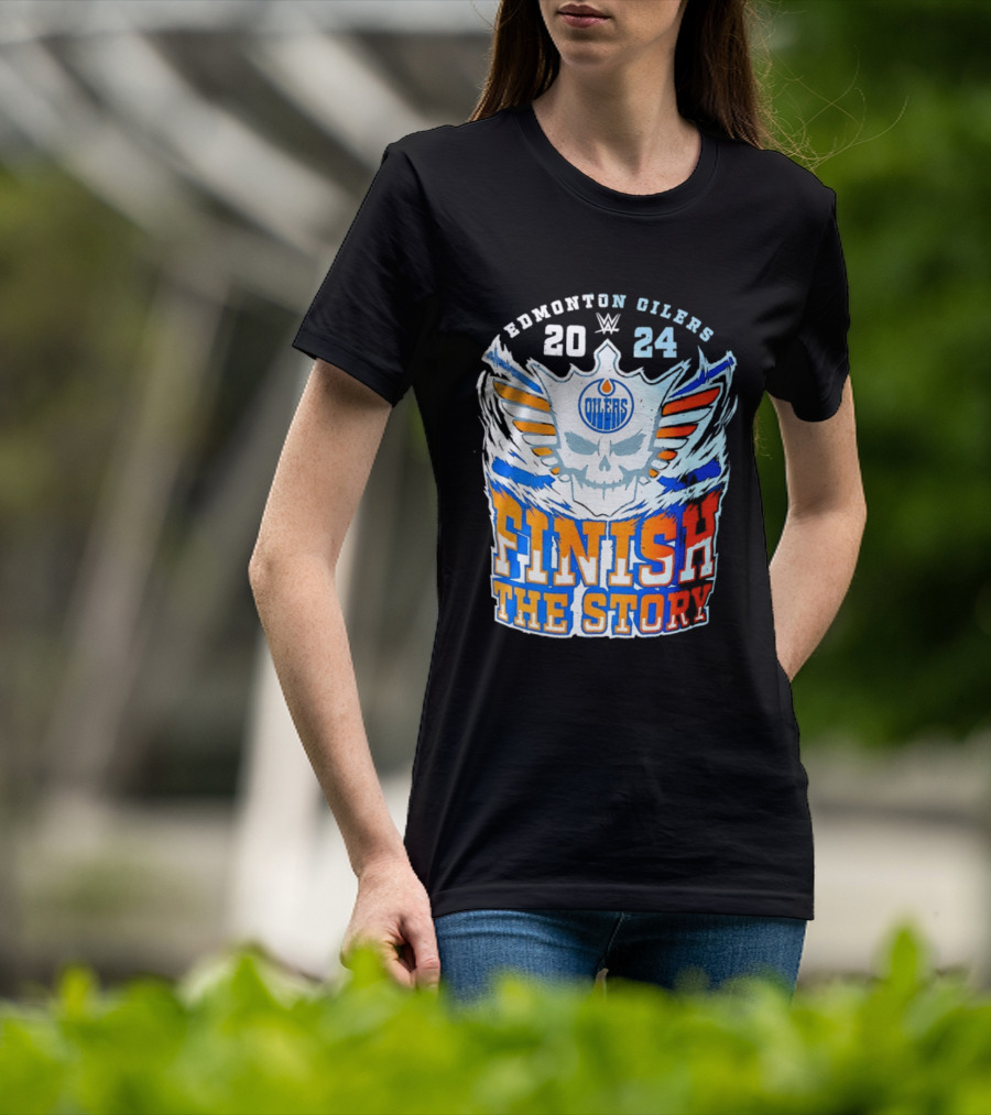 Edmonton Oilers Cody Rhodes Finish The Story 2024 T-Shirt