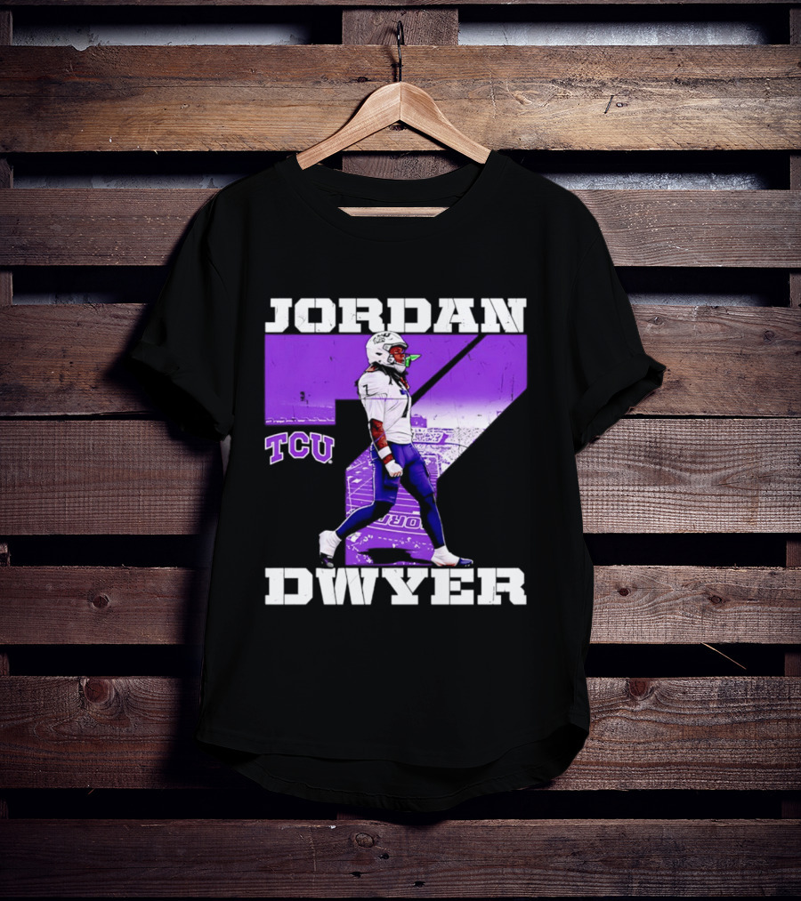 TCU Horned Frogs Football Jordan Dwyer Number 7 T-Shirt