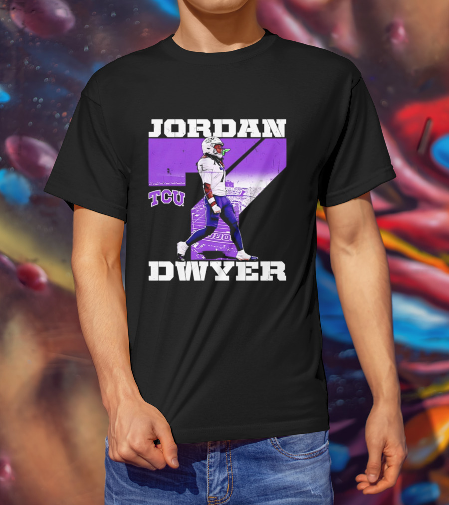 TCU Horned Frogs Football Jordan Dwyer Number 7 T-Shirt