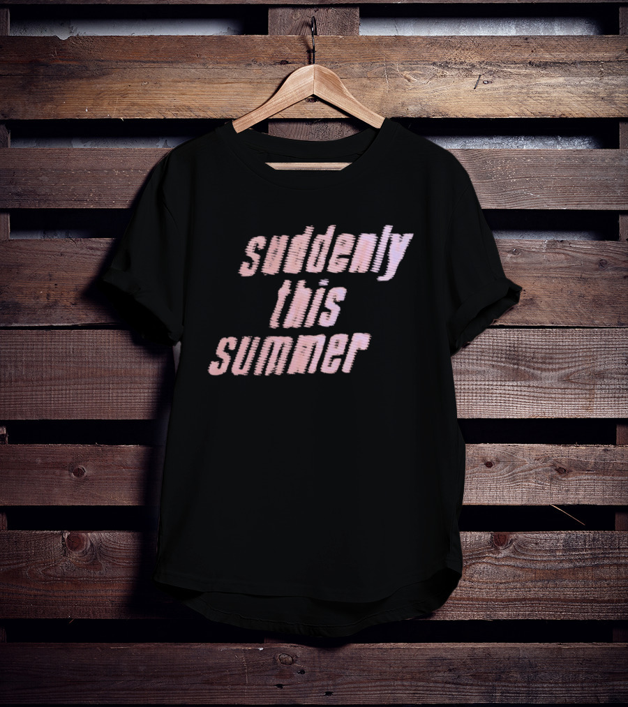 Suddenly This Summer Retro Vibe Pink T-Shirt