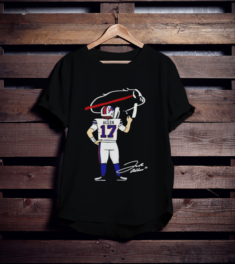 Josh Allen Buffalo Bills Number 17 Prepping For The Season T-Shirt