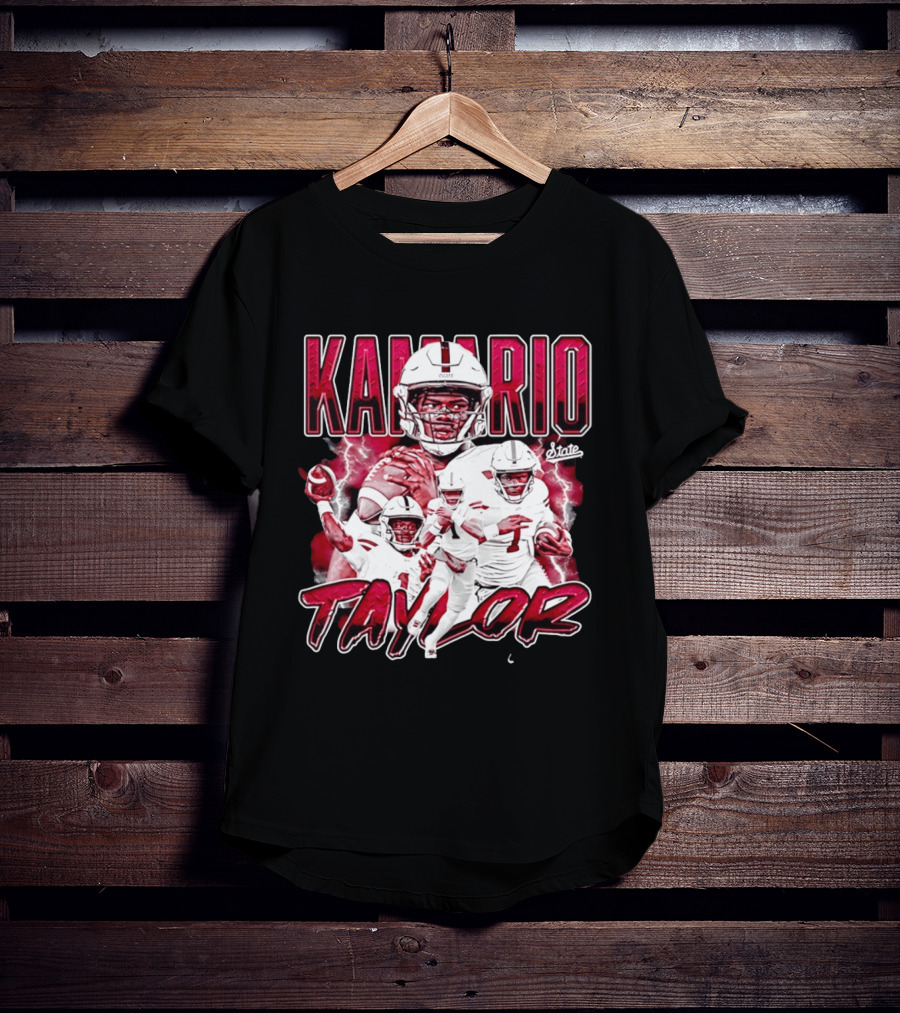Mississippi State Bulldogs KaMario Taylor Number 1 Football State T-Shirt