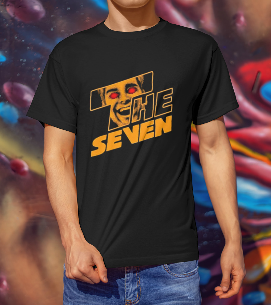 The Boys The Seven Homelander Red Eyes Yellow Face T-Shirt