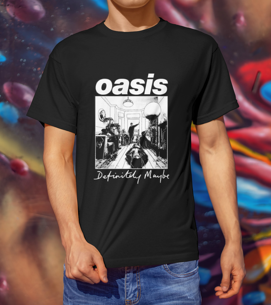 Oasis Definitely Maybe Album Cover 90s Music T-Shirt