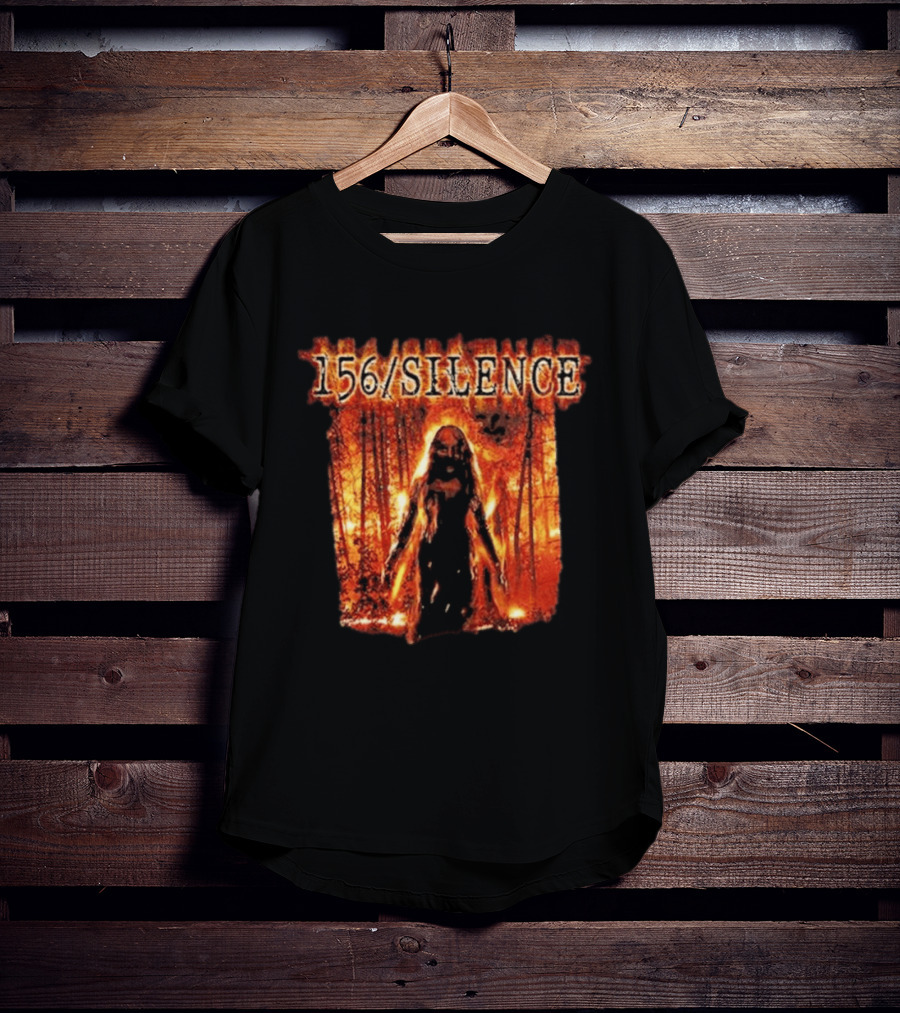 156 Silence Control Burns Fiery Forest Scene T-Shirt