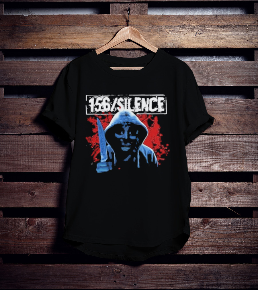 156 Silence Vengeance Knife Red Splatter T-Shirt