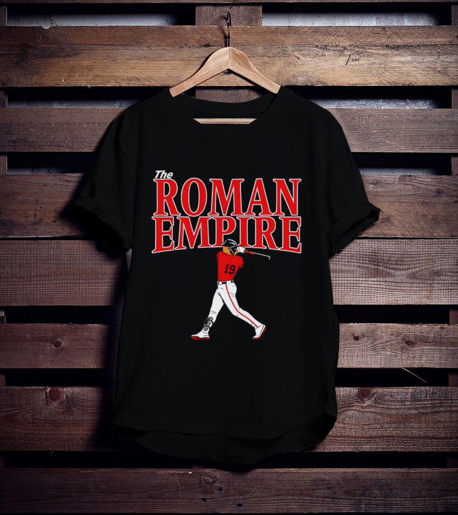 The Roman Empire Number 19 Red Baseball Boston T-Shirt
