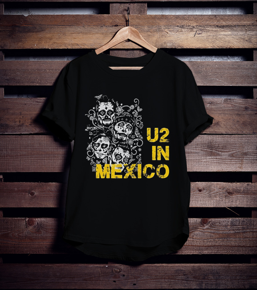U2 In Mexico Day Of The Dead Skeleton T-Shirt