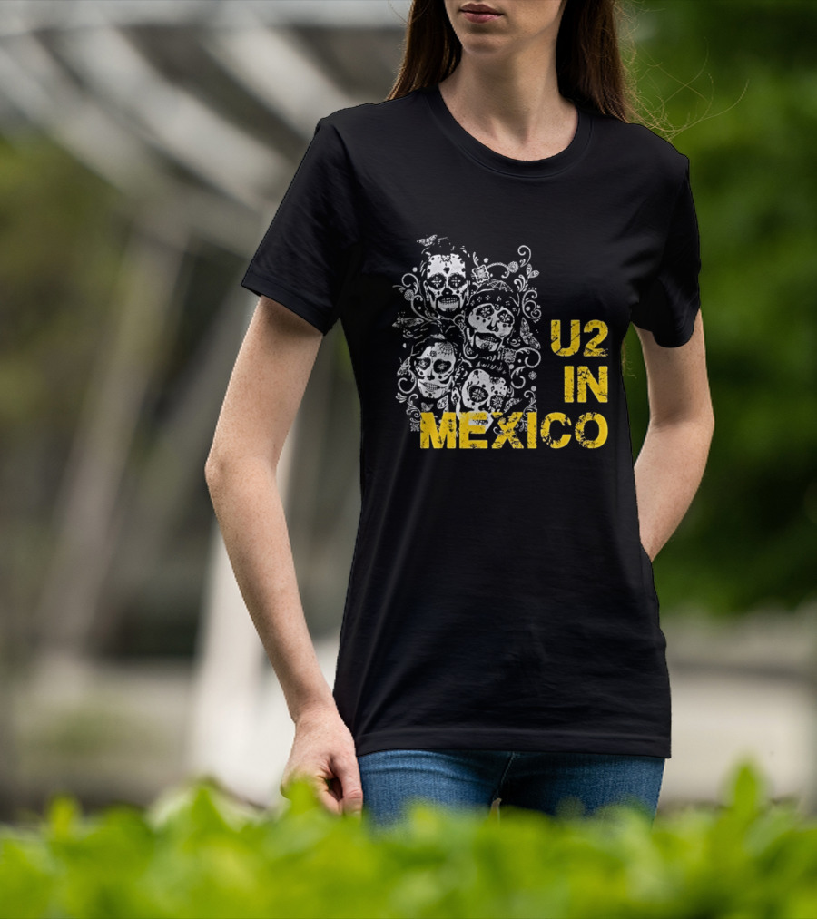 U2 In Mexico Day Of The Dead Skeleton T-Shirt