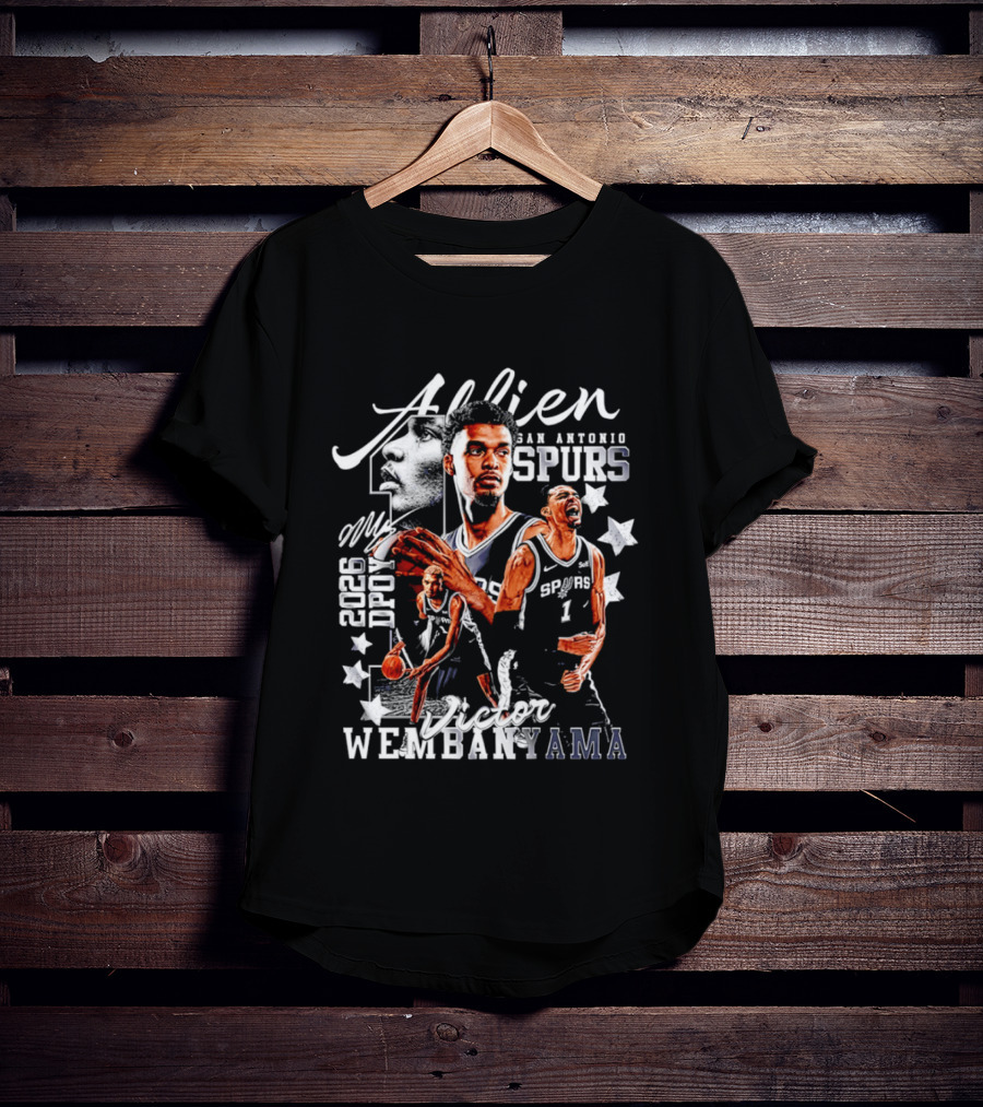 Victor Wembanyama Alien San Antonio Spurs 2026 DPOY T-Shirt