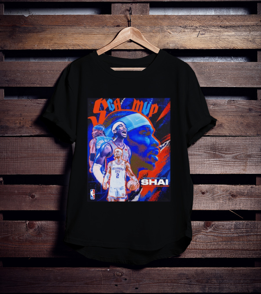 SGA MVP Shai Gilgeous Alexander Oklahoma City 2025 26 NBA MVP T-Shirt