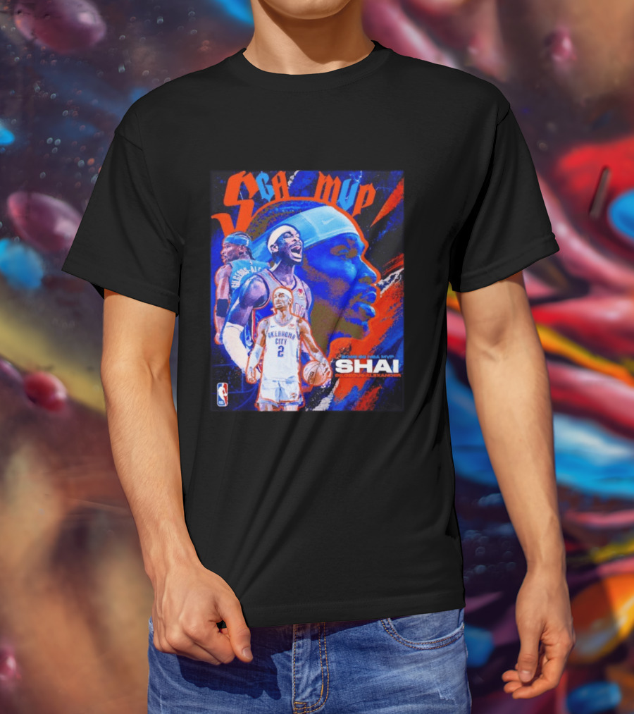 SGA MVP Shai Gilgeous Alexander Oklahoma City 2025 26 NBA MVP T-Shirt
