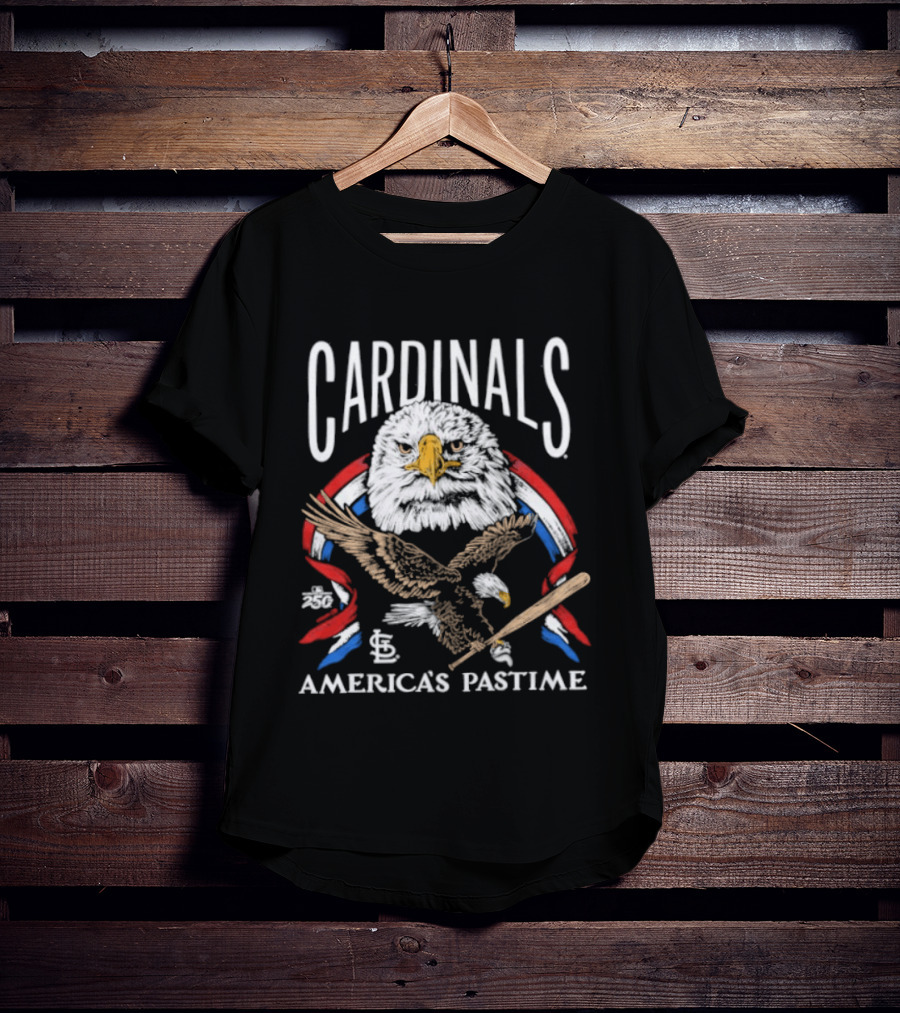 St. Louis Cardinals America's Pastime Bald Eagle Celebration T-Shirt