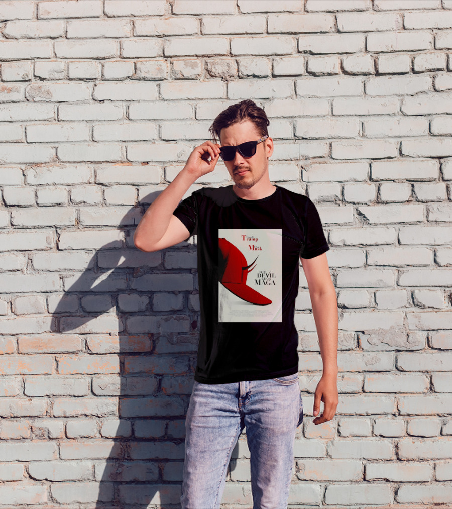 Donald Trump Elon Musk The Devil Wears MAGA Hat With Horns T-Shirt