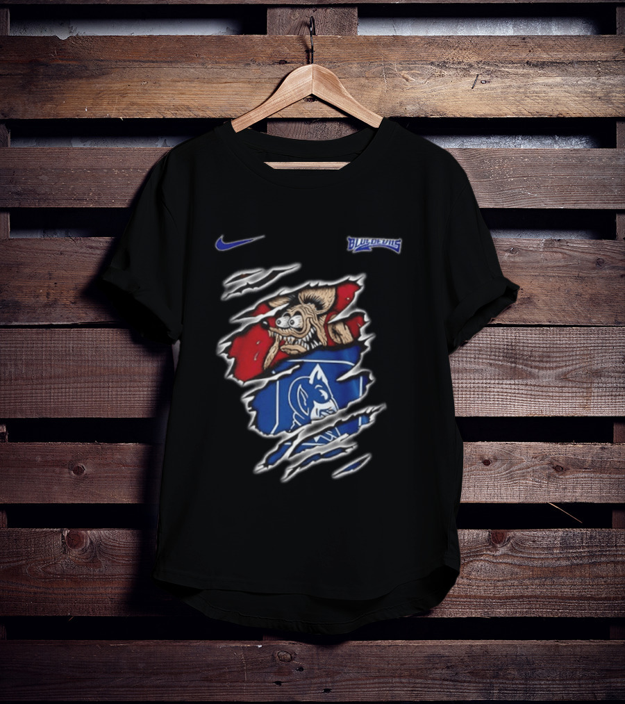 Nike Duke Blue Devils NCAA Rat Fink Built To Not Bow Blue Devils T-Shirt