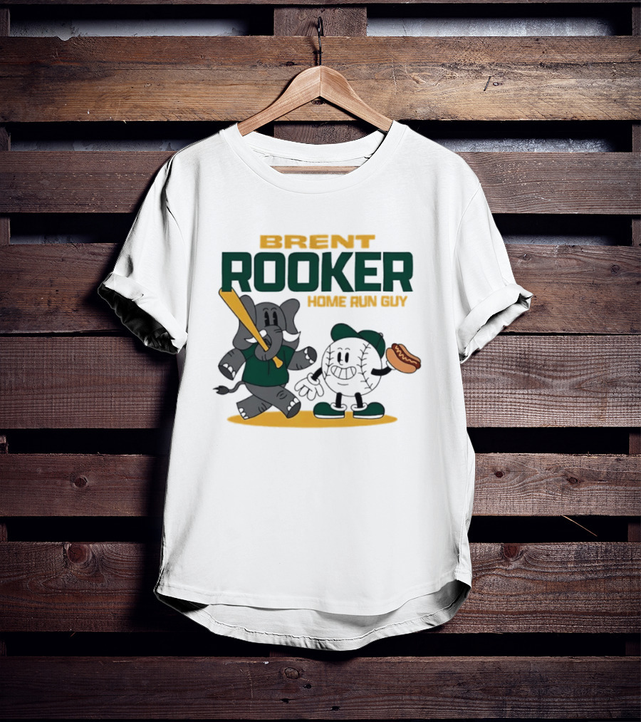 Brent Rooker Oakland Athletics Home Run Guy Elephant Baseball Hotdog T-Shirt