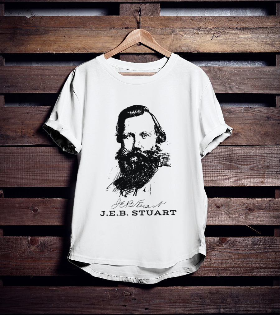 General J.E.B. Stuart Portrait Signature T-Shirt