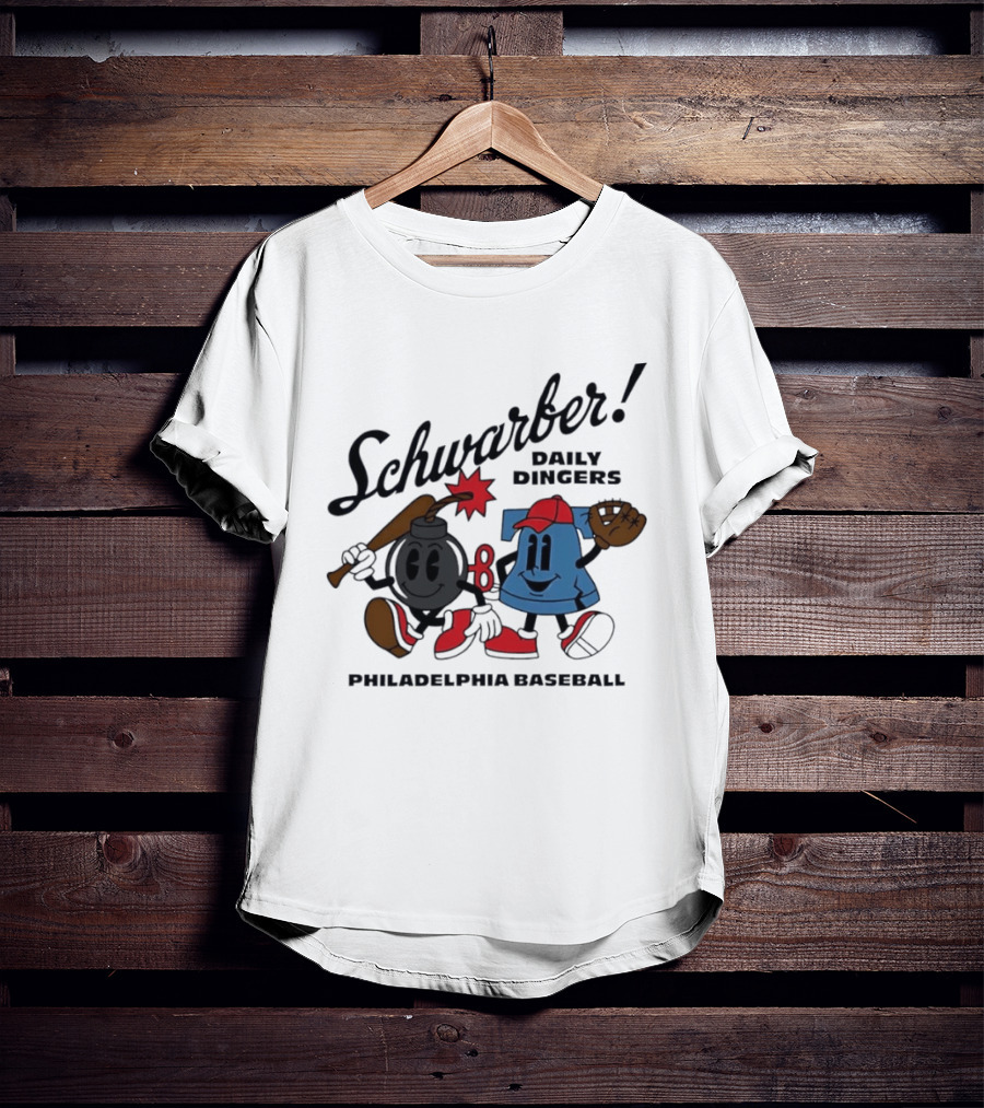 Schwarber Daily Dingers Philadelphia Baseball T-Shirt