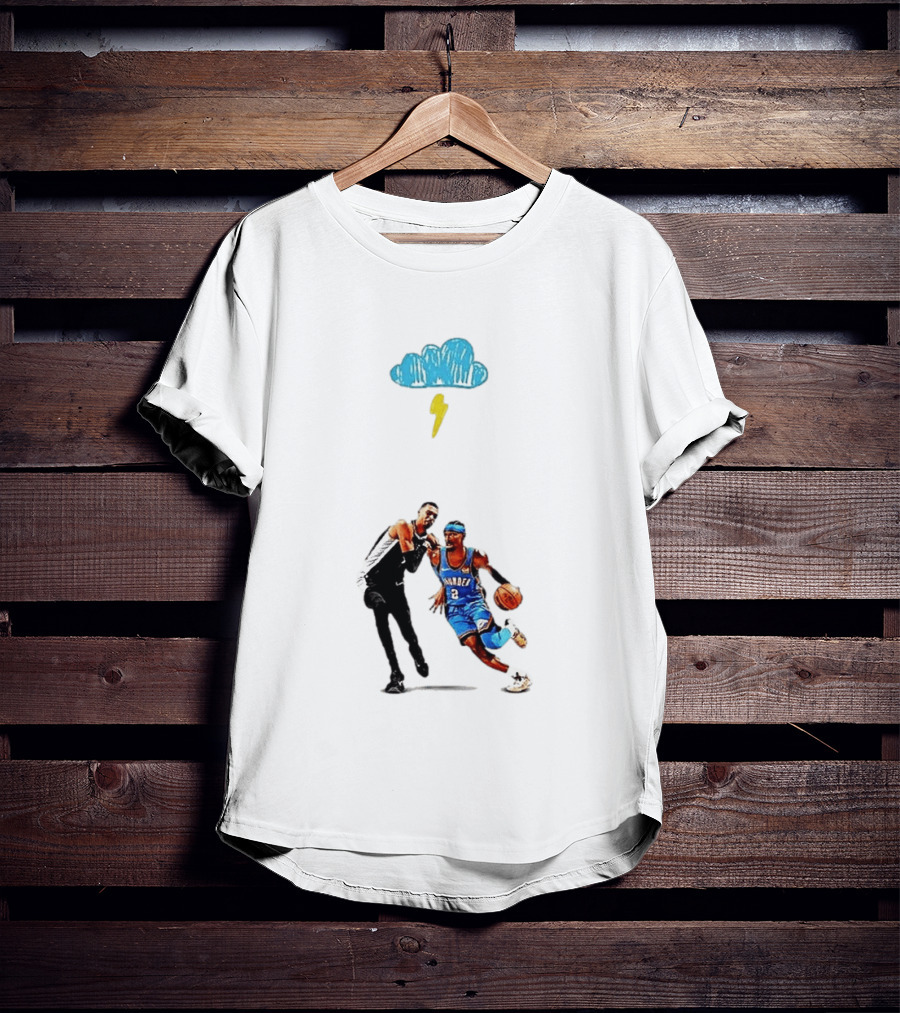 Shai Gilgeous Alexander Oklahoma City Thunder Keldon Johnson San Antonio Spurs Basketball Matchup T-Shirt