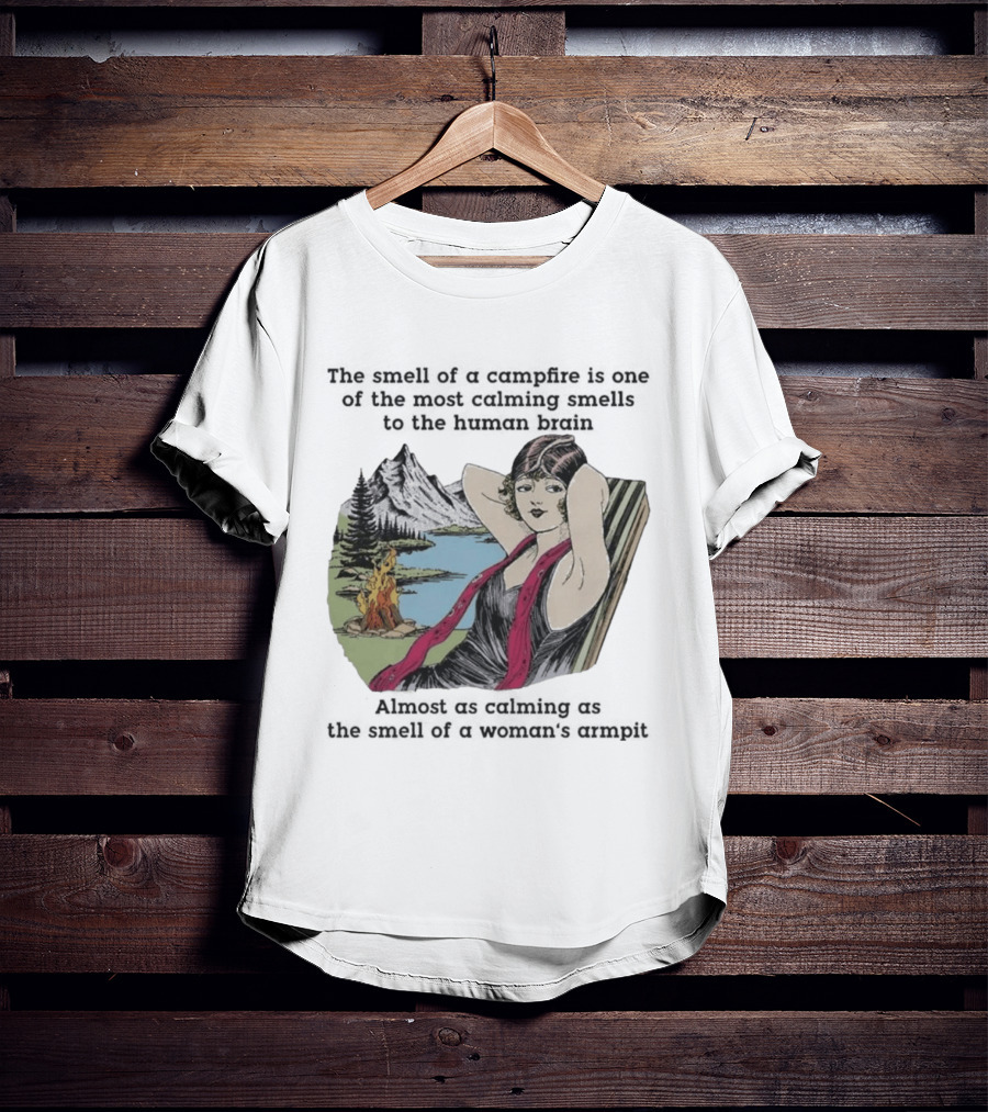 Campfire Calming Scent Vintage Relaxation Nature Bliss T-Shirt