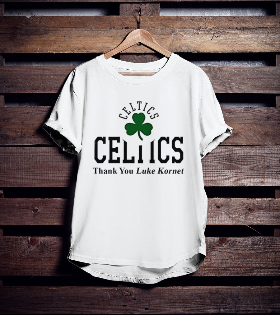 Boston Celtics Thank You Luke Kornet Shamrock T-Shirt