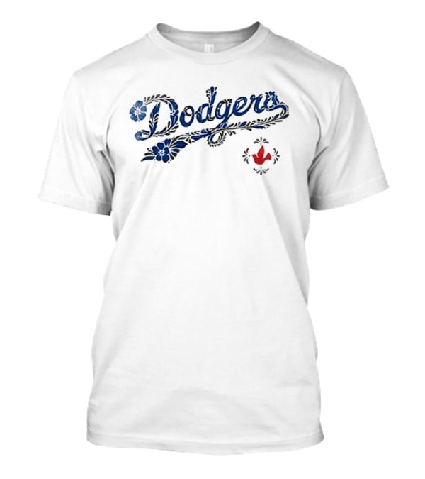 Los Angeles Dodgers Floral Mexican Heritage T-Shirt