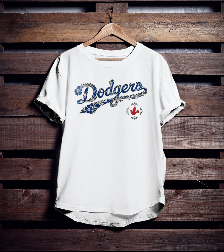 Los Angeles Dodgers Floral Mexican Heritage T-Shirt