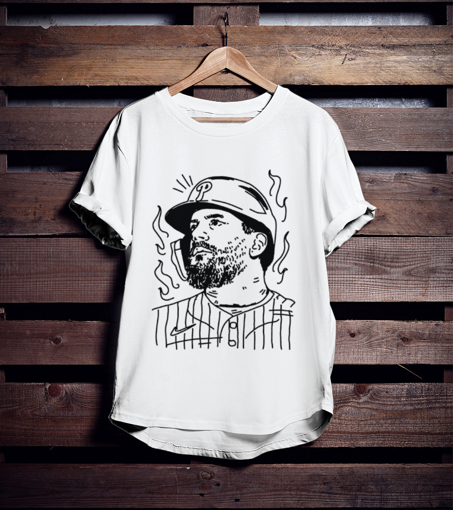 Kyle Phillies Sketch Ring The Bell T-Shirt