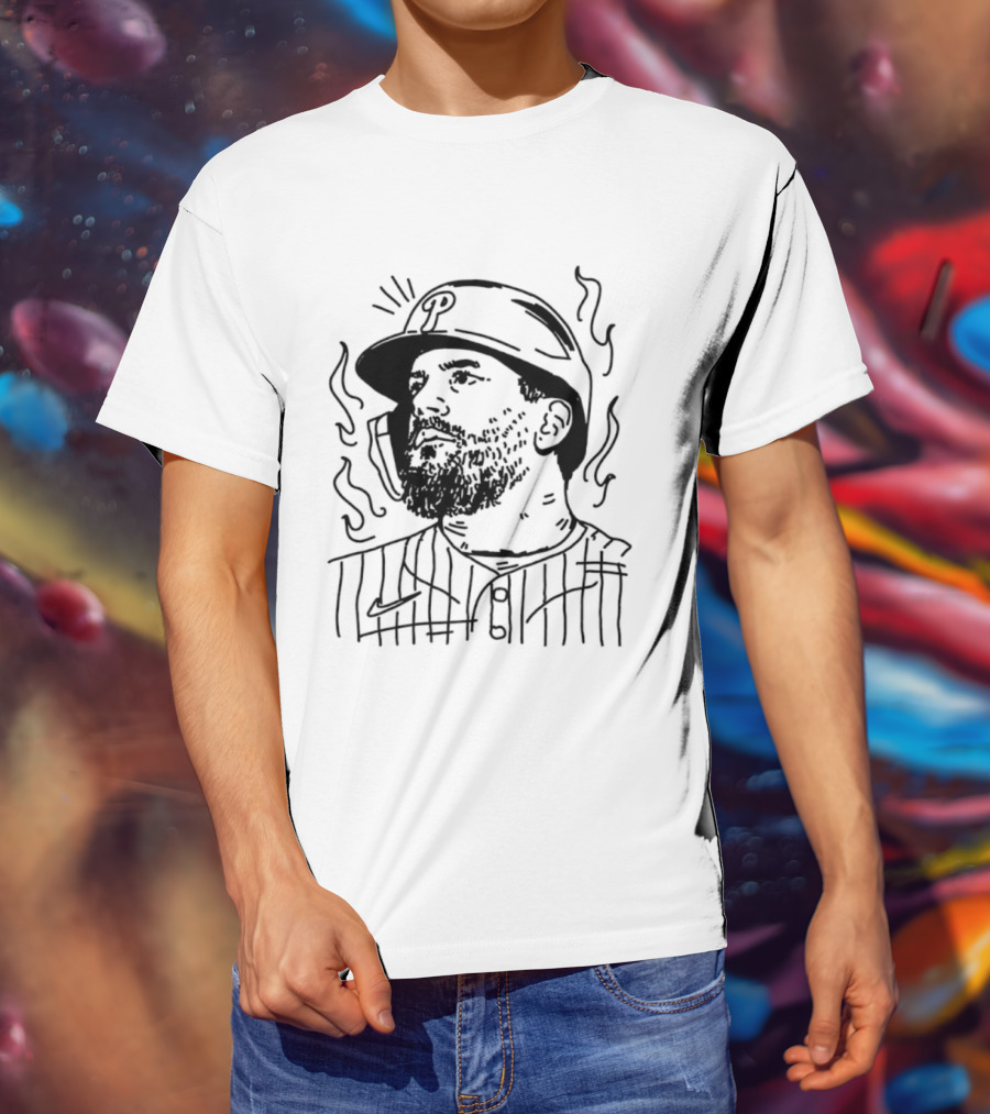 Kyle Phillies Sketch Ring The Bell T-Shirt
