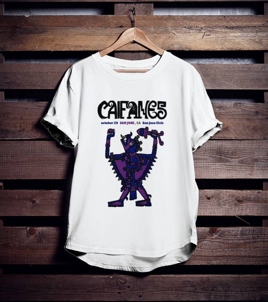 Caifanes October 29 2026 San Jose CA Concert T-Shirt