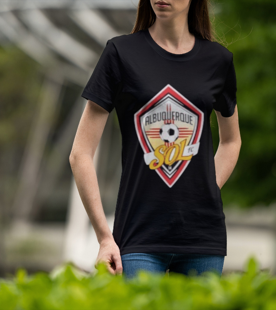 Albuquerque Sol FC Soccer Emblem 2026 Football T-Shirt