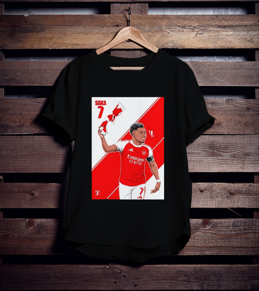 Arsenal F.C. Bukayo Saka 7 Starboy Emirates Fly Better T-Shirt