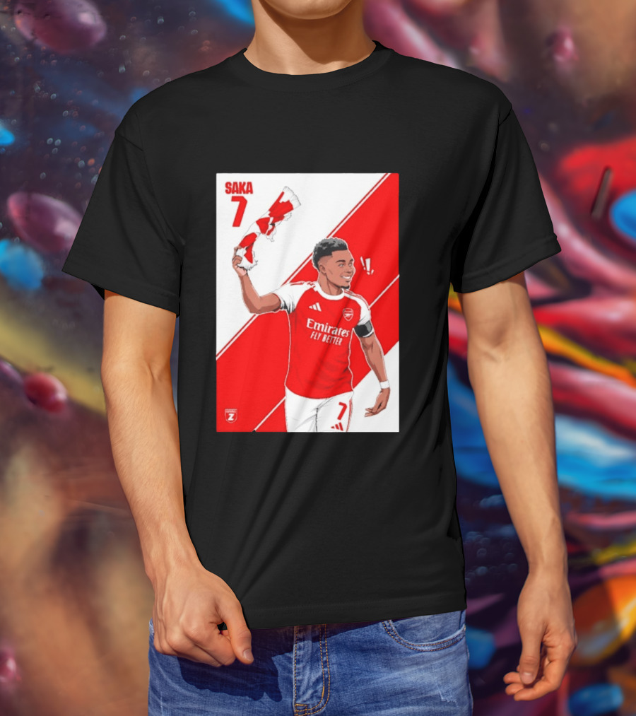 Arsenal F.C. Bukayo Saka 7 Starboy Emirates Fly Better T-Shirt