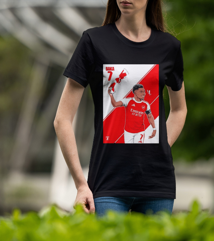 Arsenal F.C. Bukayo Saka 7 Starboy Emirates Fly Better T-Shirt
