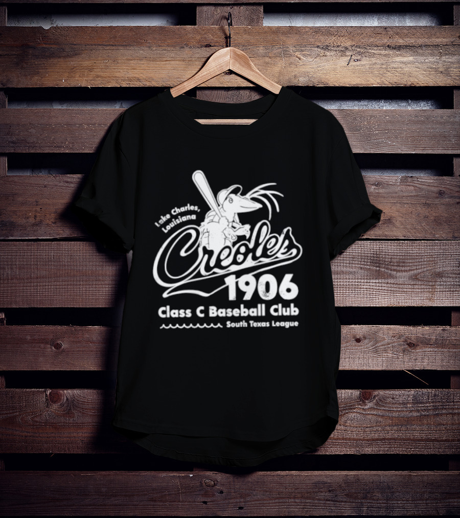 Creoles Lake Charles Louisiana 1906 Class C Baseball Club South Texas League T-Shirt