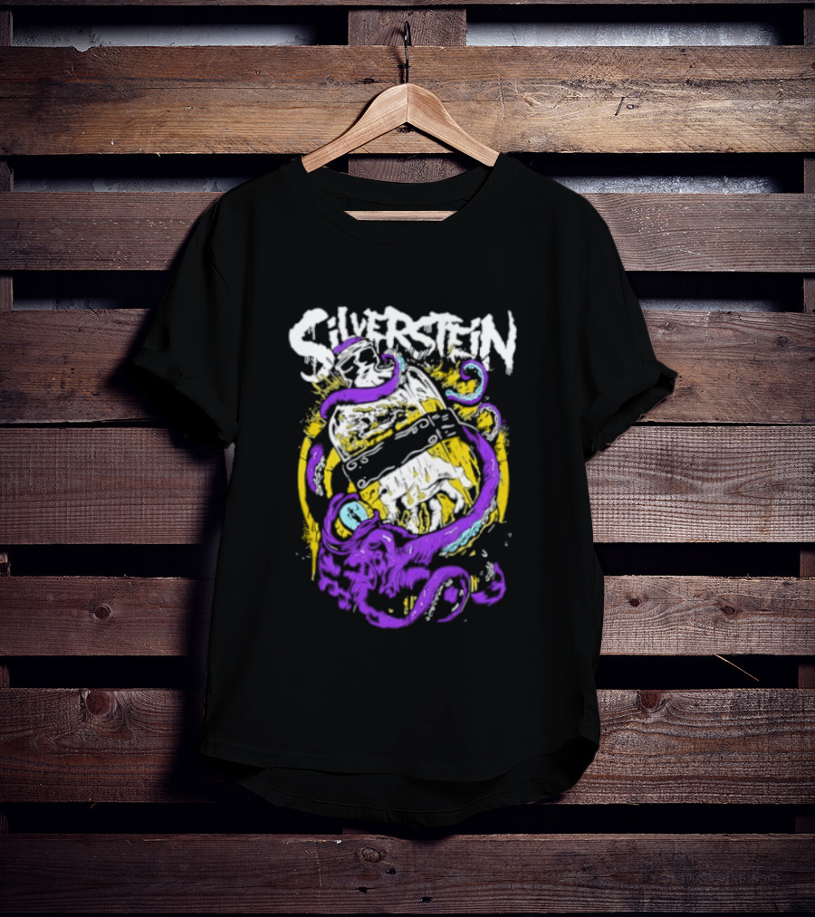 Silverstein Ghost Killer Entertainment Band Merch Tentacle T-Shirt