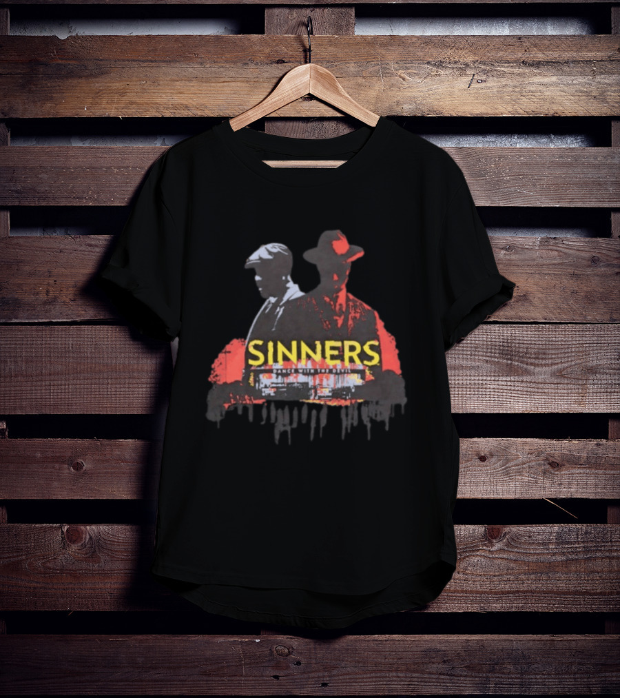 Sinners Dance With The Devil Film Noir Crime Drama T-Shirt