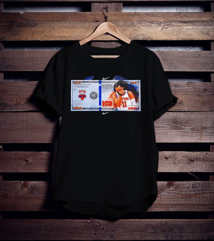 Jalen Brunson New York Knicks United Kinicks NBA Money Note T-Shirt