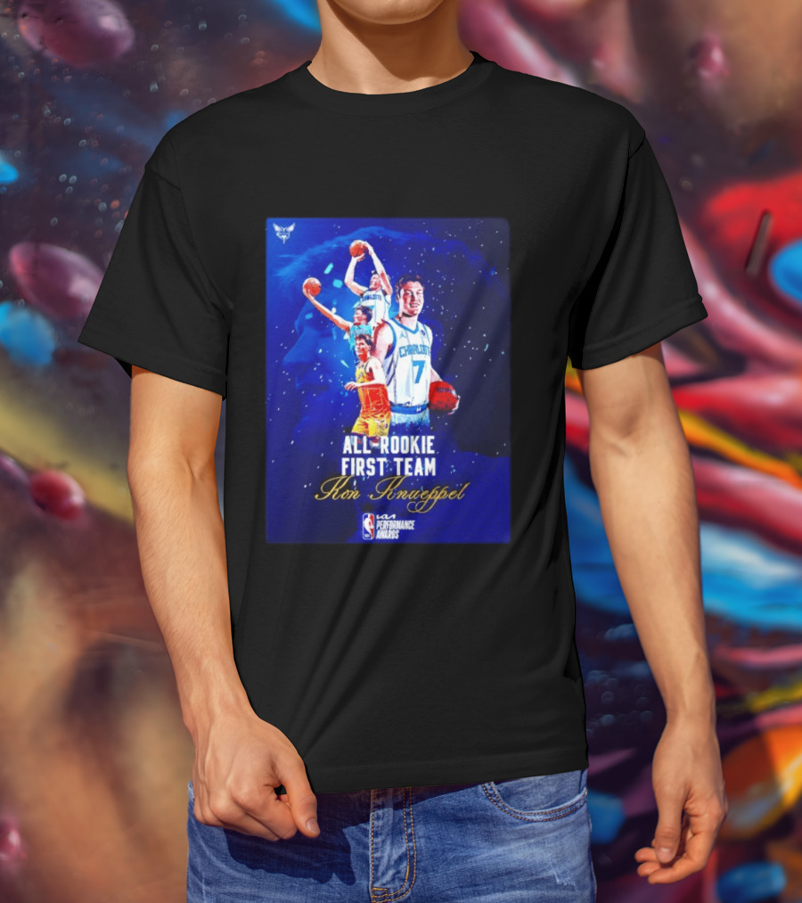 Kon Knueppel Charlotte Hornets All Rookie First Team NBA Performance Awards T-Shirt