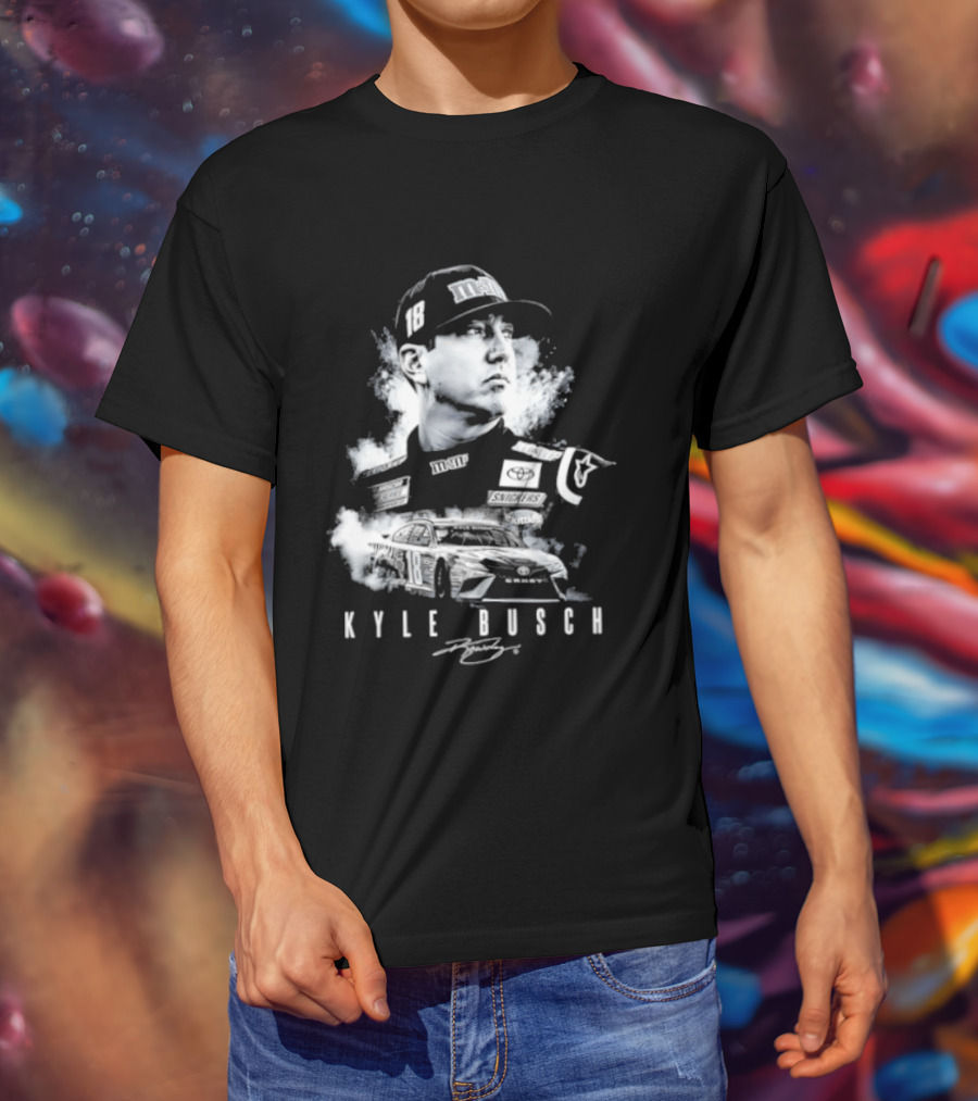 Kyle Busch 1985 2026 Forever Rowdy Racing Champion T-Shirt