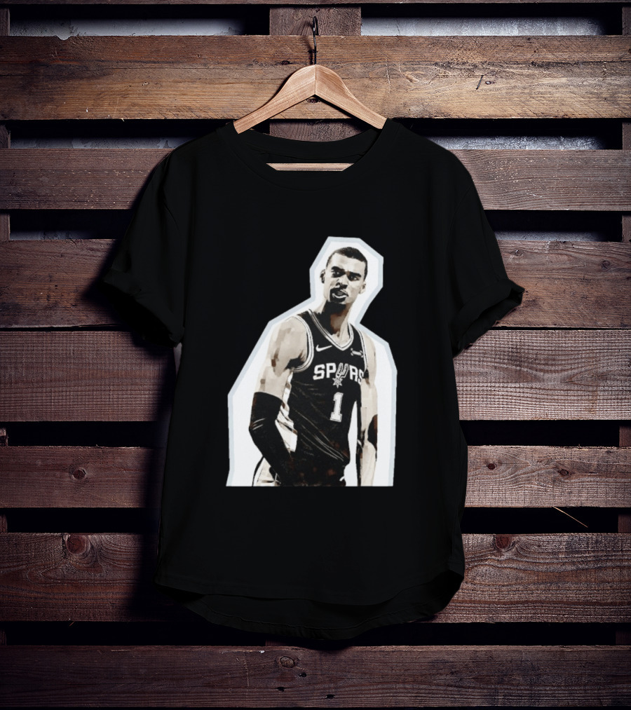 Victor Wembanyama Spurs Number 1 Basketball Jersey T-Shirt