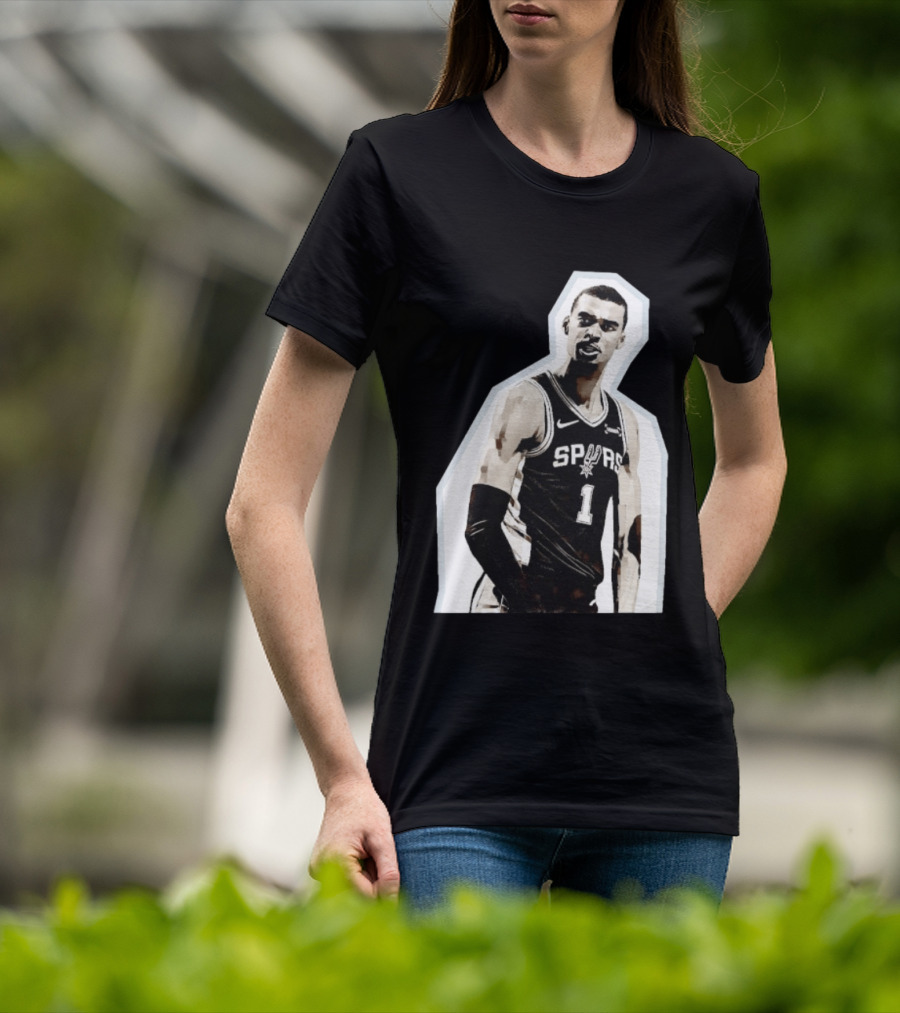 Victor Wembanyama Spurs Number 1 Basketball Jersey T-Shirt