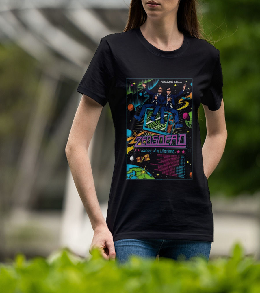 Zeds Dead Journey Of A Lifetime History Is About To Be Written By Two Deadbeats Tour 2026 T-Shirt