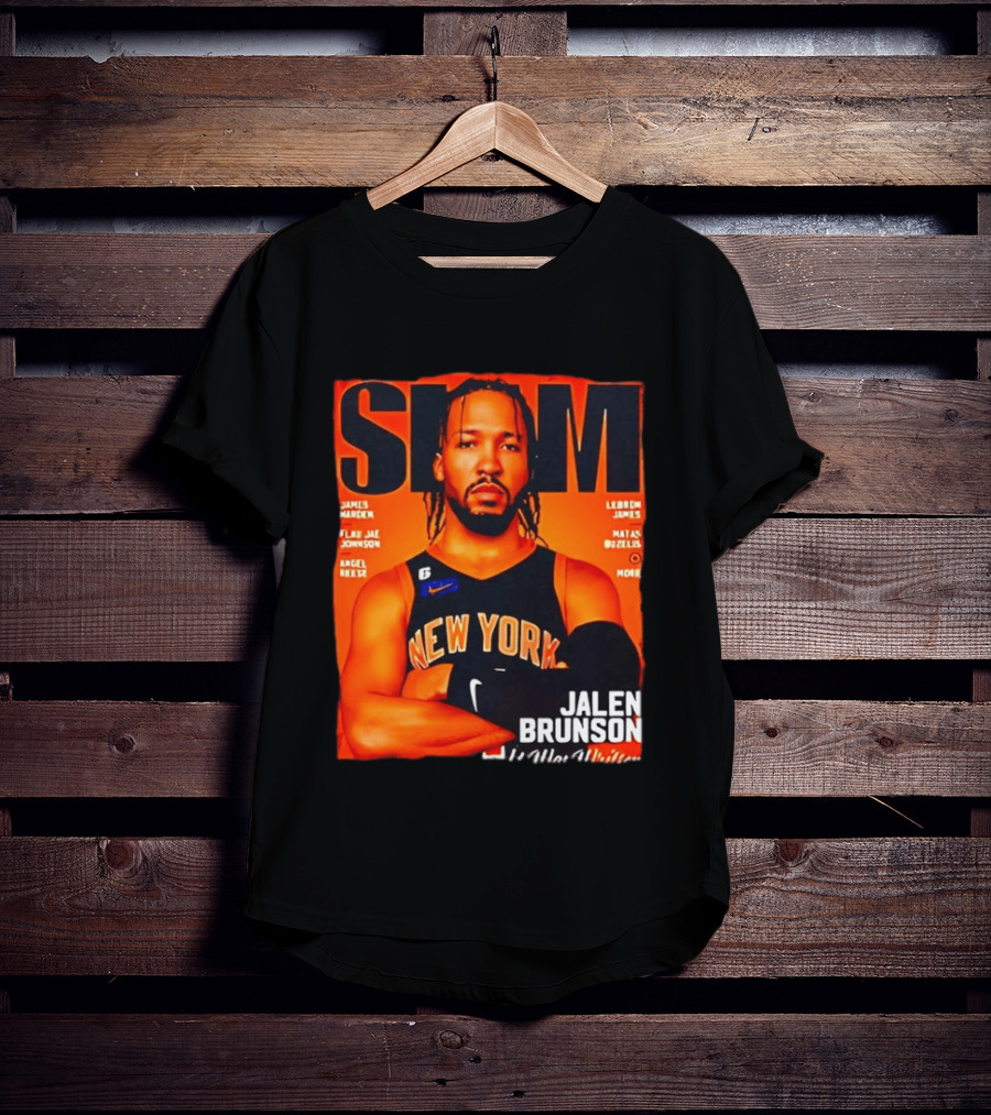 Slam Magazine New York Jalen Brunson Basketball T-Shirt