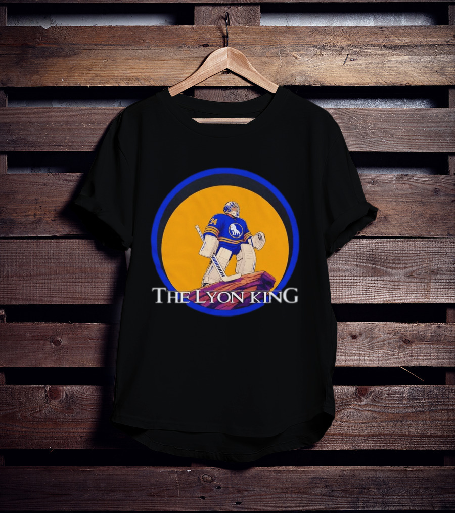The Lyon King Buffalo Sabres Hockey Goalie 34 Lion Keeper T-Shirt